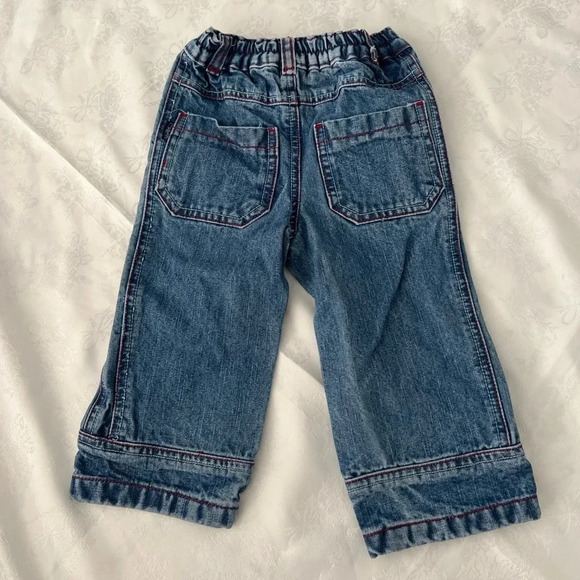 Walt Disney Mickey Mouse Denim Jeans Soccer Sports Theme | Size 12M - Picture 2 of 6
